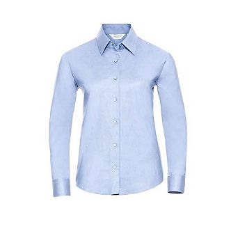 Russell Womens/Ladies Oxford Easy-Care Long-Sleeved Shirt
