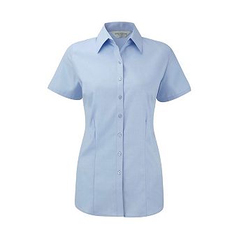 Russell Collection Womens/Ladies Herringbone Formal Shirt
