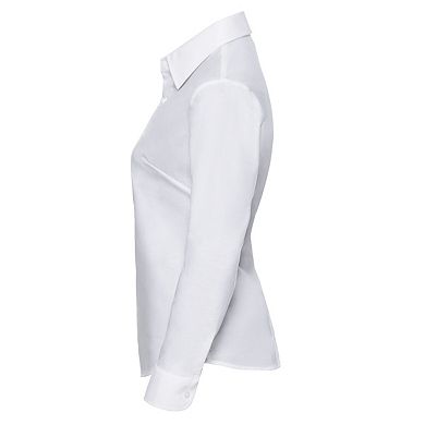 Russell Collection Womens Oxford Long-Sleeved Shirt