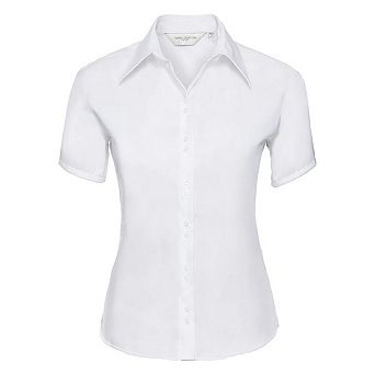 Russell Collection Womens/Ladies Ultimate Non-Iron Short-Sleeved Shirt