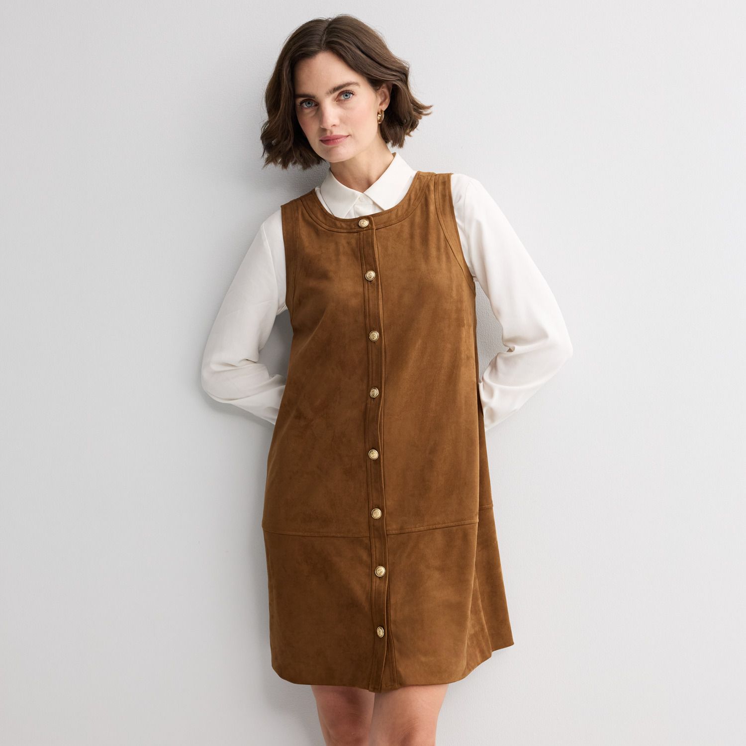 Женское платье Nine West Button Front Shift Mini