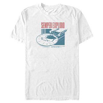 Big & Tall U.S.S. Enterprise Semper Exploro Graphic Tee