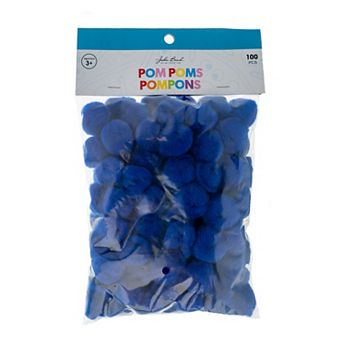 John Bead 1 in Small Fluffy Pom Poms, 100 ct