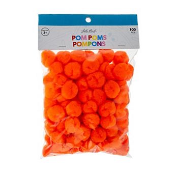 John Bead 1 in Small Fluffy Pom Poms, 100 ct