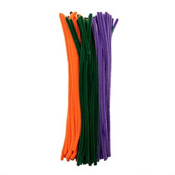 John Bead 12 in x 6mm Assorted Colors Fluffy Craft Pipe Cleaners Chenille Stems 100 ct
