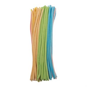 John Bead 12 in x 6mm Assorted Colors Fluffy Craft Pipe Cleaners Chenille Stems 100 ct