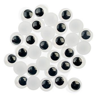 John Bead Black and White Wiggle Eyes for DIY Arts and Crafts