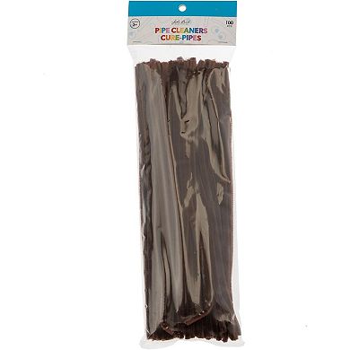 John Bead 12in x 6mm Craft Pipe Cleaners Chenille Stems 100ct.