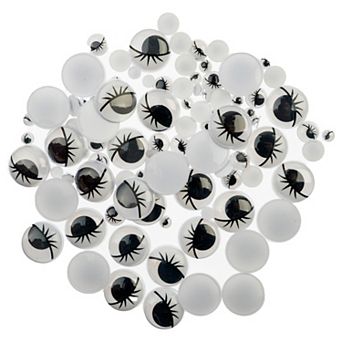 John Bead 20/10/6mm Assorted Wiggle Eyes for DIY Arts and Crafts 102 ct