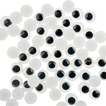 John Bead Black and White Wiggle Eyes for DIY Arts and Crafts