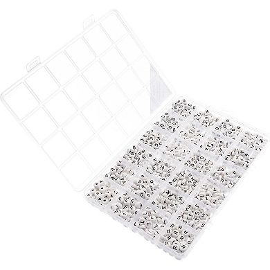 John Bead 4x7mm Alphabet Letter Bead Box for DIY Crafts Jewelry Making Beading Kit, 910pcs