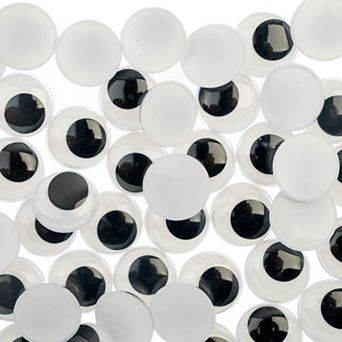 John Bead Black and White Wiggle Eyes for DIY Arts and Crafts