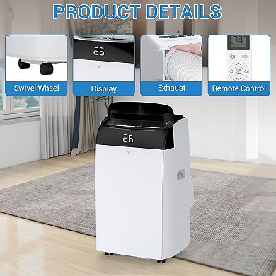12,000 BTU Portable Air Conditioners,Smart AC Units Cold,Drainage-free 48db Cooling within 550 sq.ft
