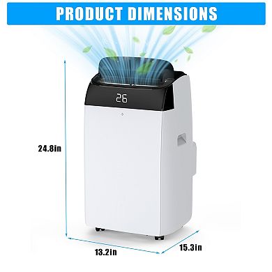 12,000 BTU Portable Air Conditioners,Smart AC Units Cold,Drainage-free 48db Cooling within 550 sq.ft