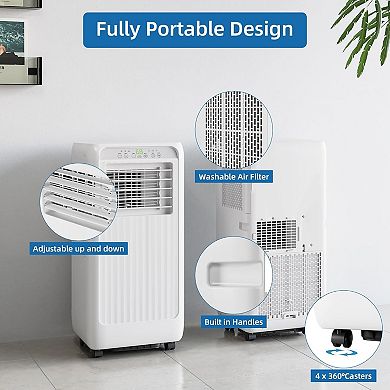 Portable Air Conditioners 8000 BTU,Remote Control AC with Timer,Low Noise Energy Saving Cooling Unit