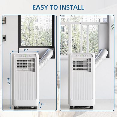 Portable Air Conditioners 8000 BTU,Remote Control AC with Timer,Low Noise Energy Saving Cooling Unit