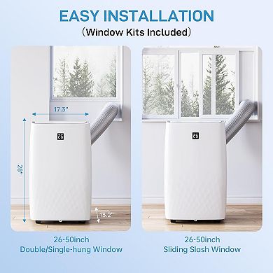 Portable Air Conditioners 12000 BTU,Remote Control Portable AC with Timer,Low Noise,Energy Efficient