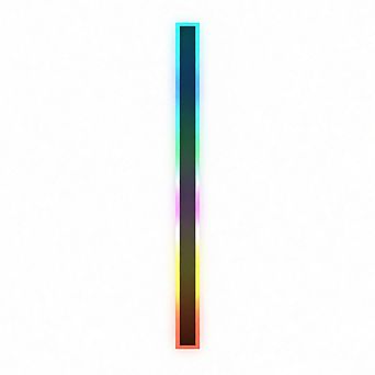 RGBW Color-changing Rectangle Wall Light//59 Inch