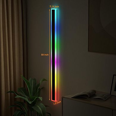 RGBW Color-changing Rectangle Wall Light//59 Inch