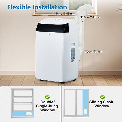 Portable Air Conditioner,14,000 BTU AC,Cools Up to 750 Sq.Ft,Quiet Air Cooler with Remote Control