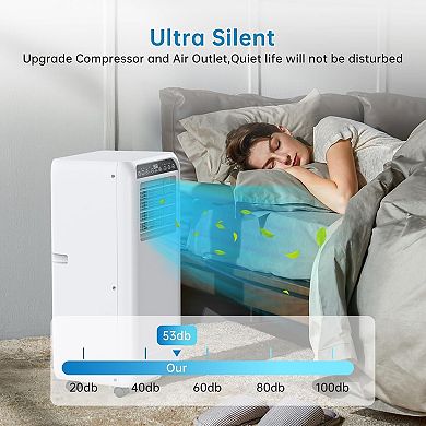 Portable Air Conditioners 8000 BTU,Remote Control AC with Timer,Low Noise Energy Saving Cooling Unit