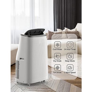 Portable Air Conditioner with Cooling,Dehumidifier,Fan Functions,14000 BTU Standing Cooling