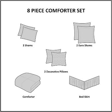 Woolrich Timberline 8-Piece Peached Herringbone Comforter Set