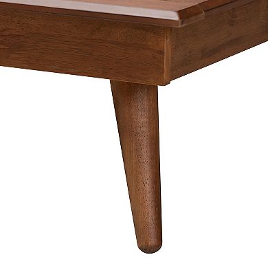Baxton Studio Irina Platform Bed with Upholstered Headboard