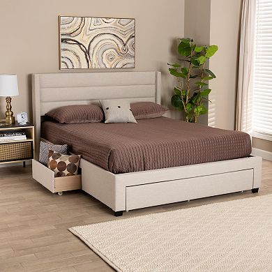 Baxton Studio Braylon Storage Platform Bed