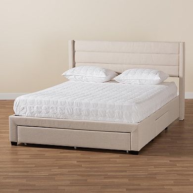 Baxton Studio Braylon Storage Platform Bed