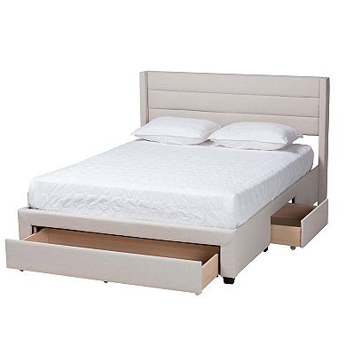 Baxton Studio Braylon Storage Platform Bed