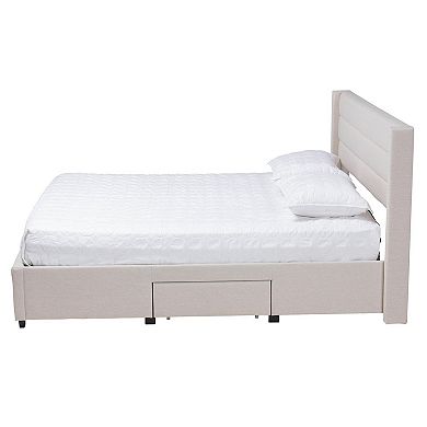 Baxton Studio Braylon Storage Platform Bed