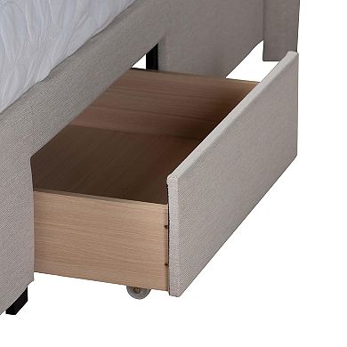 Baxton Studio Braylon Storage Platform Bed