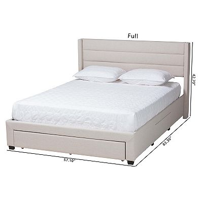 Baxton Studio Braylon Storage Platform Bed