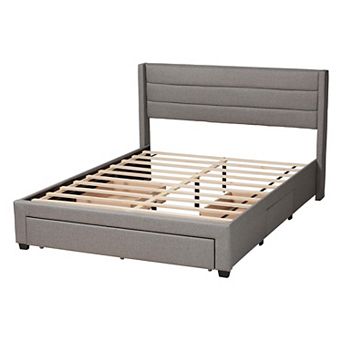 Baxton Studio Braylon Storage Platform Bed