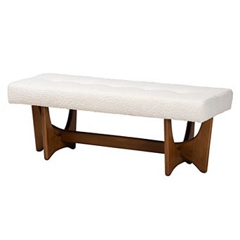 Baxton Studio Theo Upholstered Bench