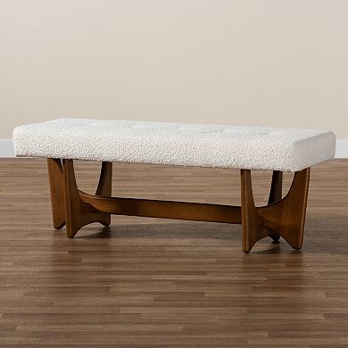 Baxton Studio Theo Upholstered Bench