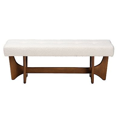 Baxton Studio Theo Upholstered Bench