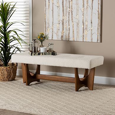 Baxton Studio Theo Upholstered Bench