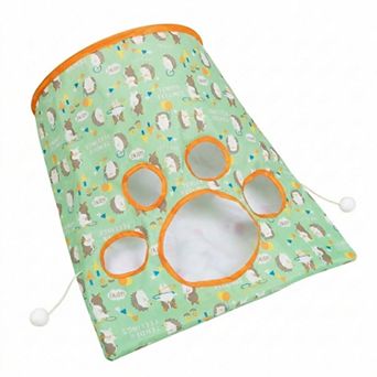 Interactive Cat Crinkle Bag Toy with Peek Holes Indoor Cat Hide and Seek Tunnel Toy
