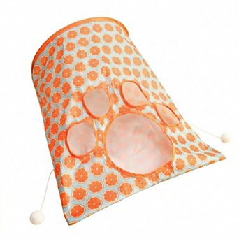 Interactive Cat Crinkle Bag Toy with Peek Holes Indoor Cat Hide and Seek Tunnel Toy
