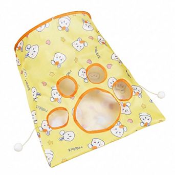 Interactive Cat Crinkle Bag Toy with Peek Holes Indoor Cat Hide and Seek Tunnel Toy