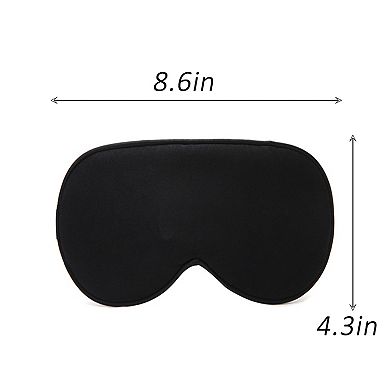 Silk Sleep Mask Soft Eye Mask Adjustable Strap Light Blocking Sleeping Eye Cover for Night Sleep