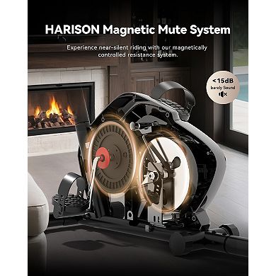 HARISON Recumbent Exercise Bike for Home, Magnetic Stationary Bikes with Bluetooth(HRK-B12)