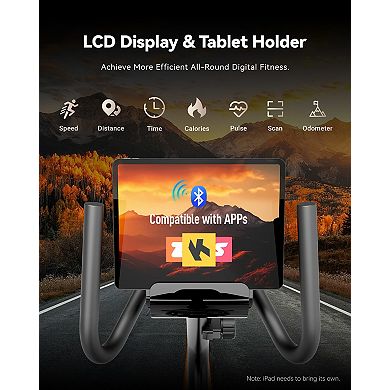 HARISON Recumbent Exercise Bike for Home, Magnetic Stationary Bikes with Bluetooth(HRK-B12)