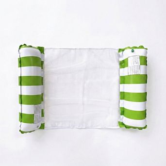 Inflatable Pool Hammock Float Lounge with Mesh Seat and Headrest for Swimming Pool Water Relaxation