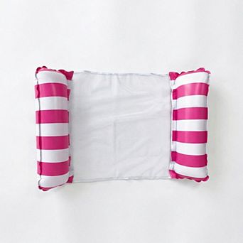 Inflatable Pool Hammock Float Lounge with Mesh Seat and Headrest for Swimming Pool Water Relaxation