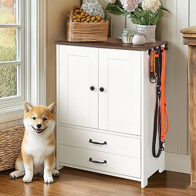Dog Feeding Station Double Door Locker