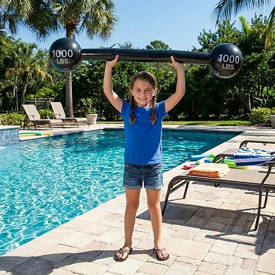 Inflatable Strongman Hammer Toy with 1000 LBS Print Party Prop Giant Mallet Costume Accessory