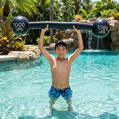 Inflatable Strongman Hammer Toy with 1000 LBS Print Party Prop Giant Mallet Costume Accessory